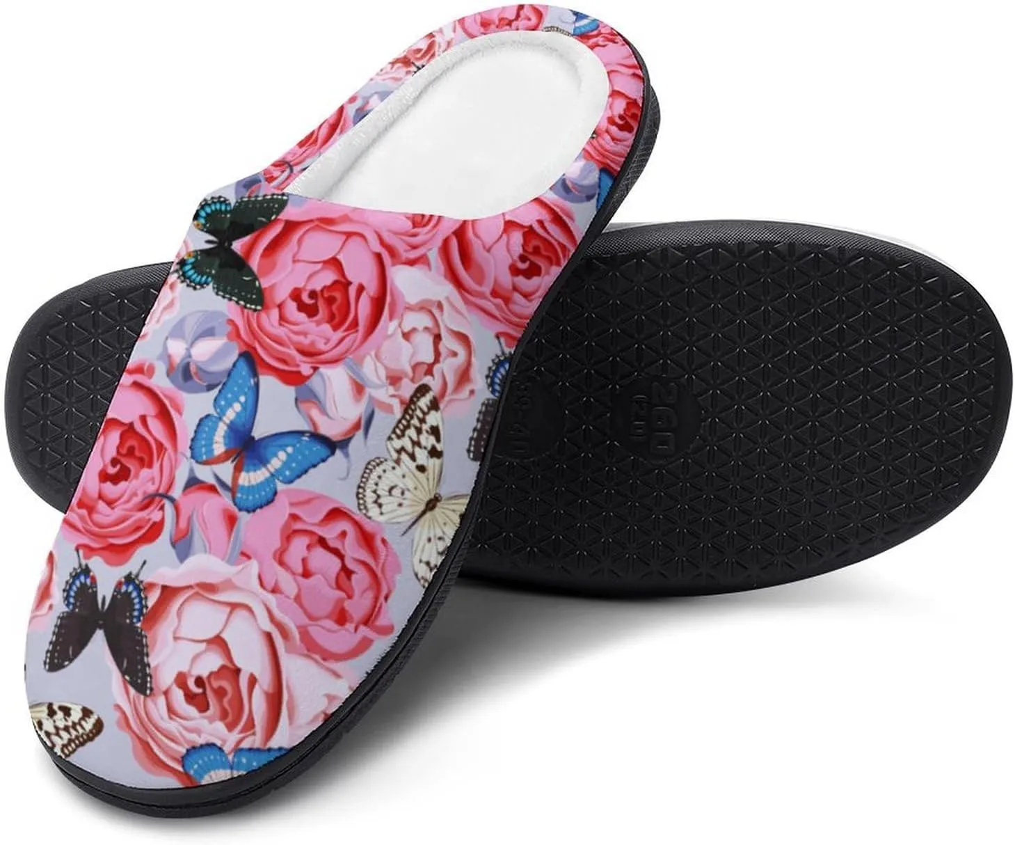 Halloween Clog Slippers Mens Non-Slip House Slippers Womens Memory Foam Cotton Slippers Slip-On Shoes Indoor Outdoor