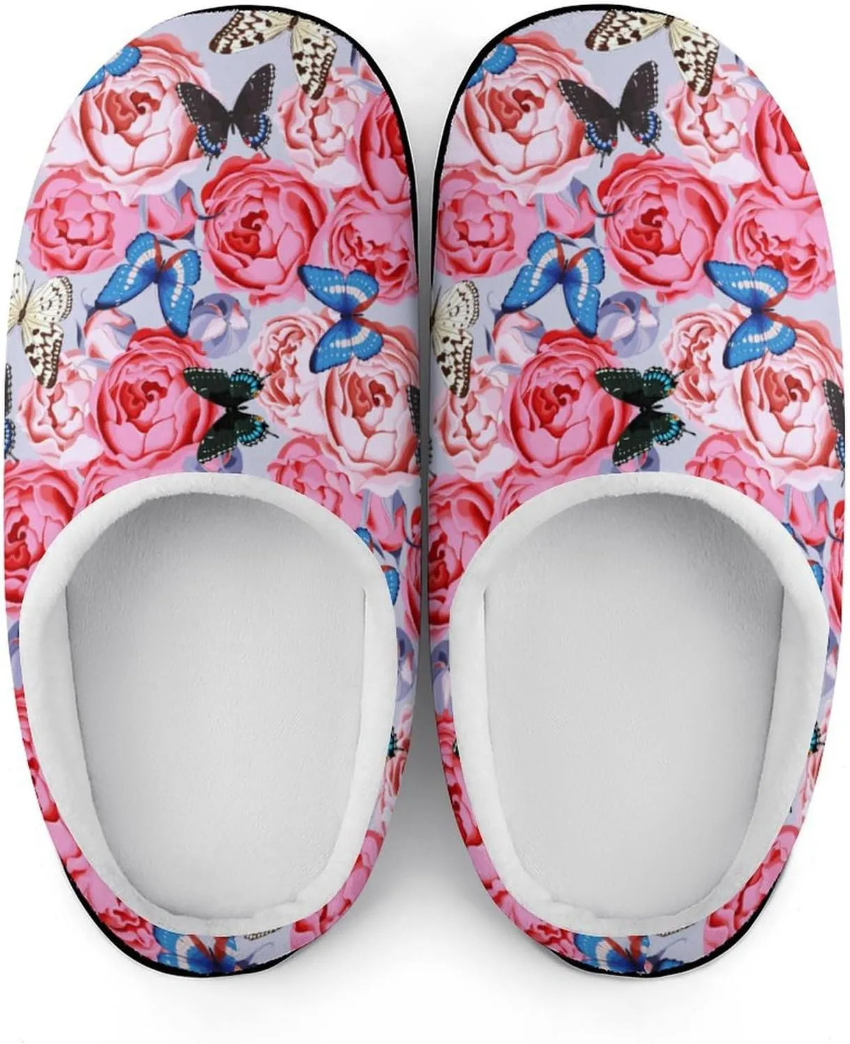 Halloween Clog Slippers Mens Non-Slip House Slippers Womens Memory Foam Cotton Slippers Slip-On Shoes Indoor Outdoor