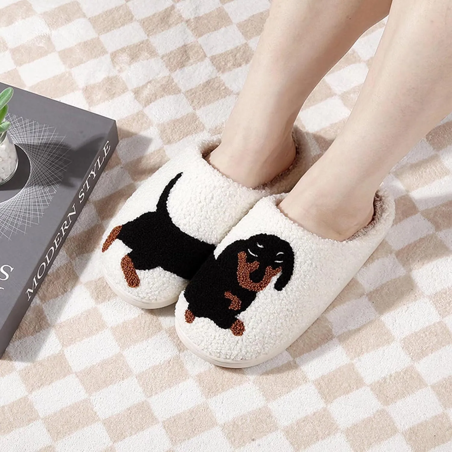 Halloween Pumpkin Slippers Womens Mens Fluffy Plush Slippers Cute Cartoon Soft House Indoor Shoes