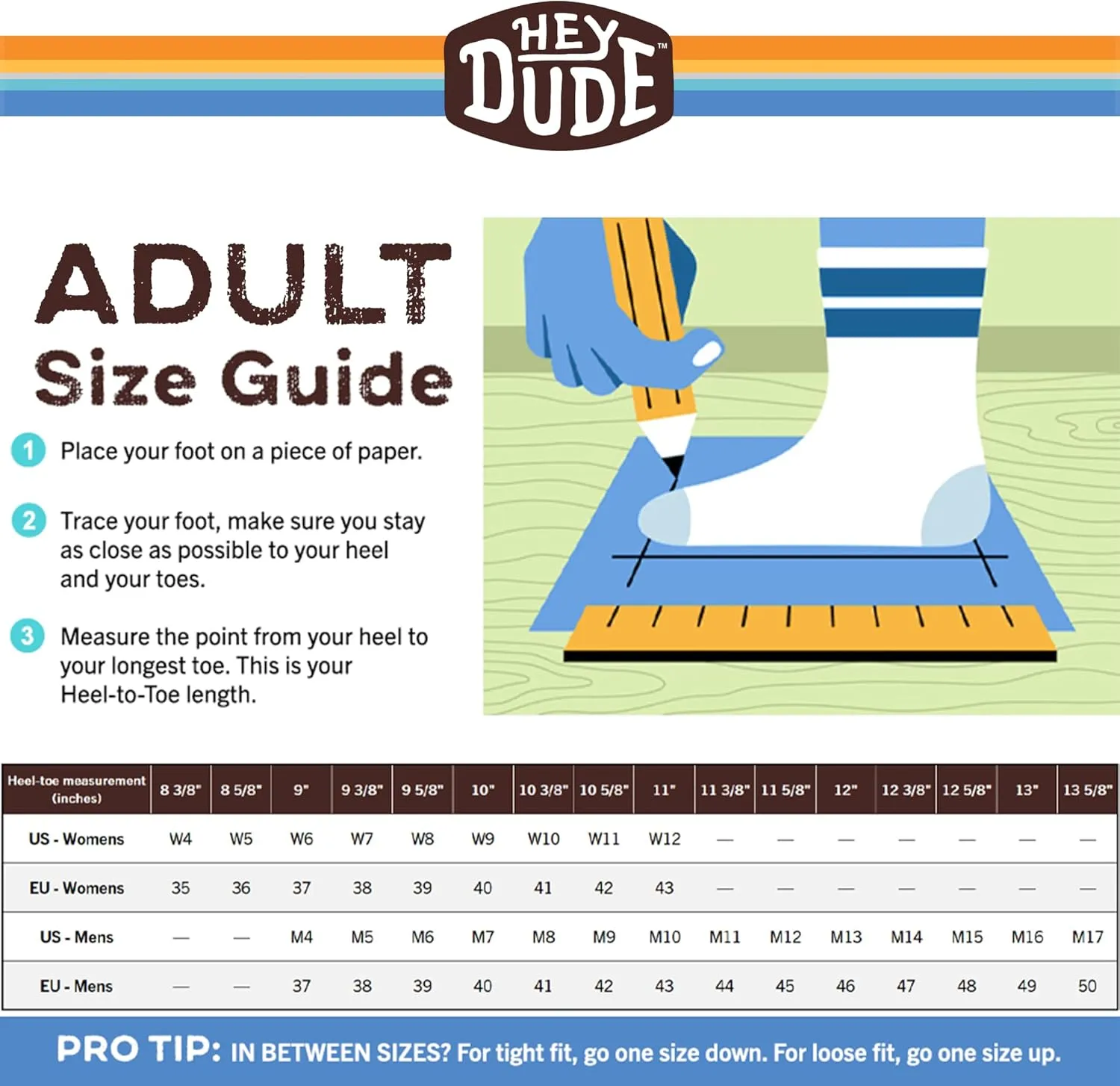 Hey Dude Mens Wally Sox Triple Needle