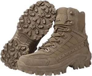 High-Top Hiking Boots for Adventures Men's High-Top Hiking Boots - Durable, Non-Slip, Lace-Up for Outdoor Adventures & Sports