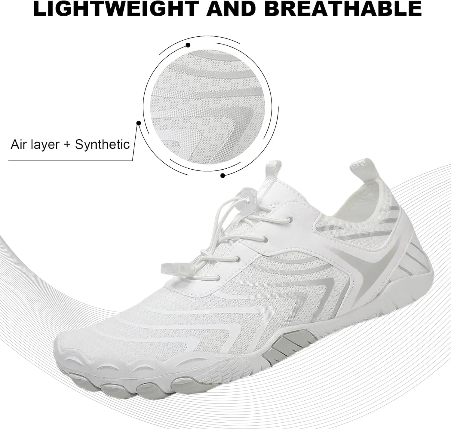 Hike Barefoot Shoes for Women Men Pro-Healthy&Non-Slip Footwear Waterproof Trail Running Wide Toe Water Shoes