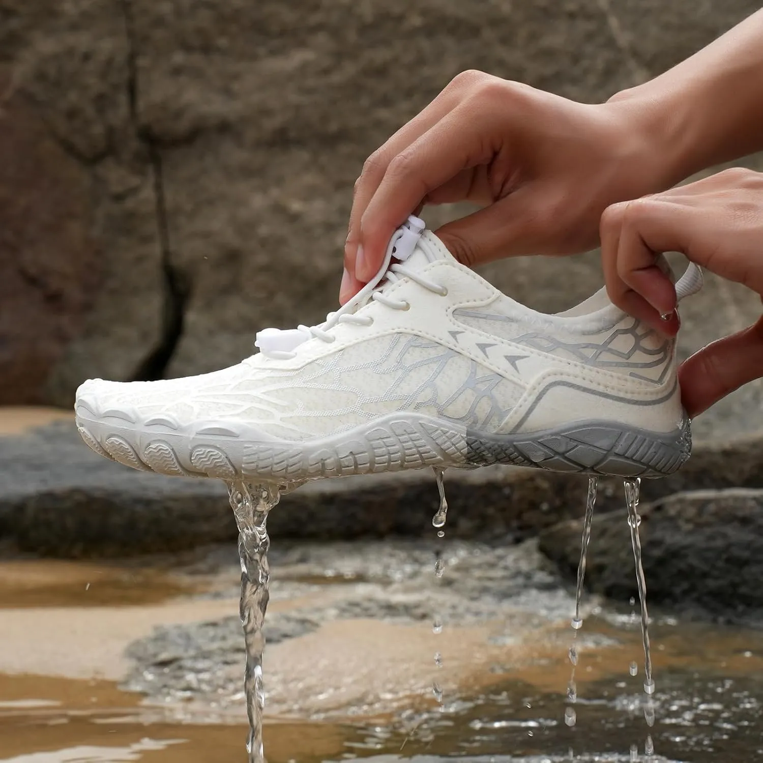 Hike Barefoot Shoes for Women Waterproof Trail Running Healthy & Non-Slip Barefoot Shoes