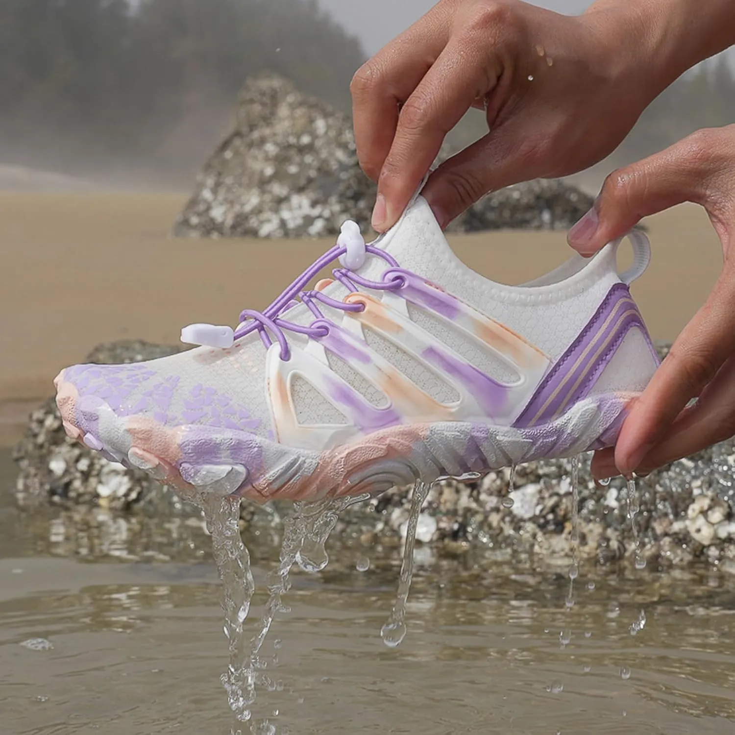 Hike Barefoot Shoes Womens Mens Water Hiking Footwear Healthy Wide Toe Box Non-Slip Outdoor Sports Quick Dry Swim Aqua Beach River Pool Grounding Grounded Soft Sneakers Shoe Diving Boating