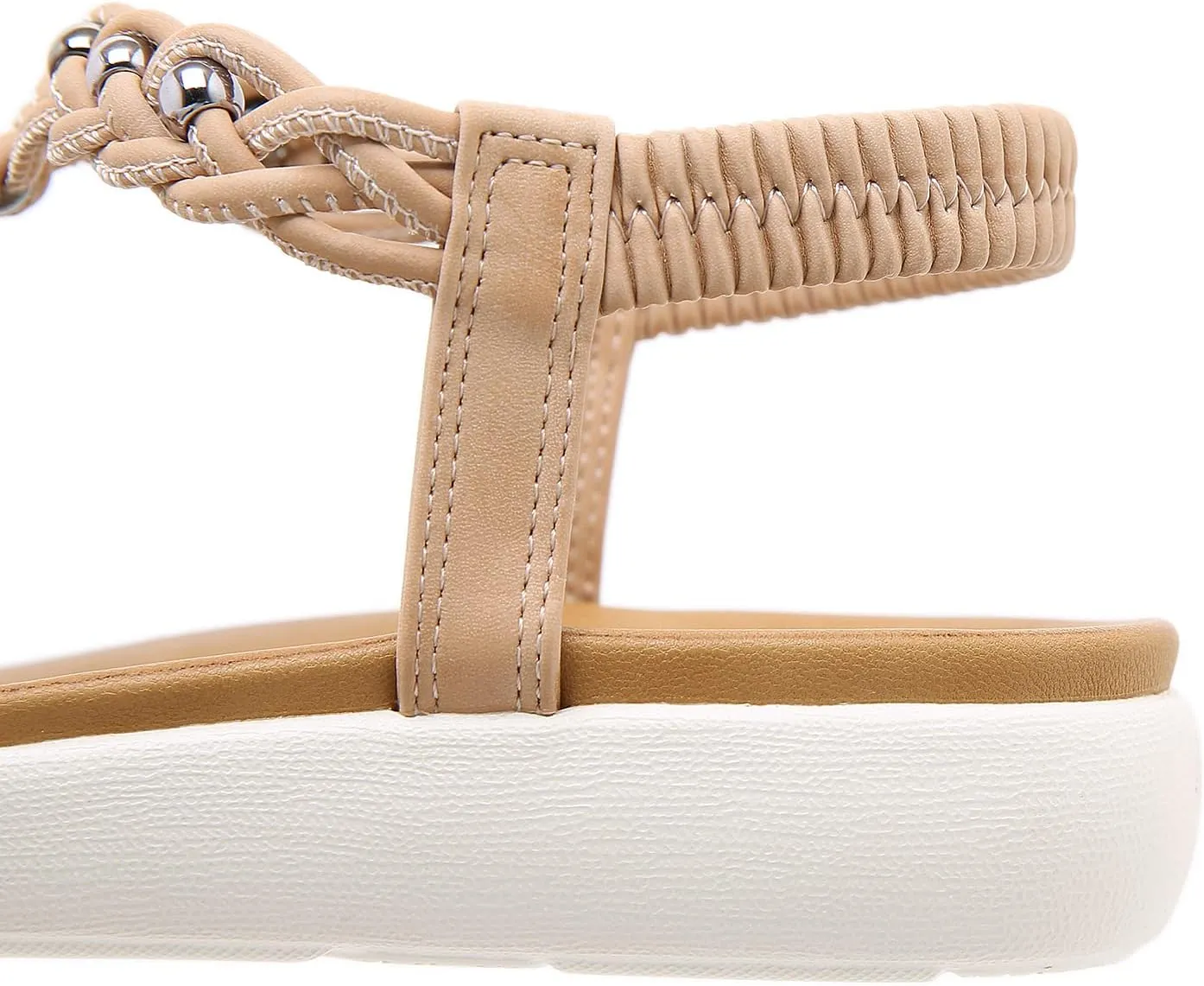 HNGHOU Women's Summer Sandals Shoes Casual Comfort Open Toe Shoes Flat Sandals