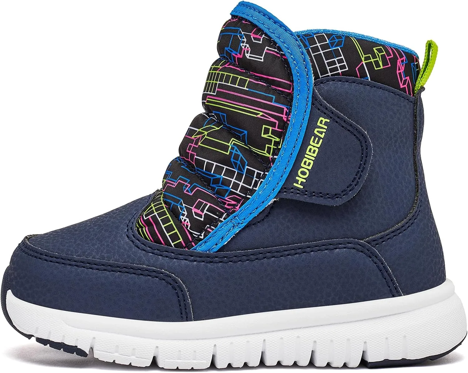 HOBIBEAR Toddler Winter Snow Boots for Boys Girls Outdoor Waterproof Warm Kids Boots