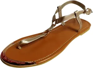 Hot New T-Strap Flats for Women Summer Beach Strappy Thong Sandals with Slingback Casual Holiday Walking Shoes