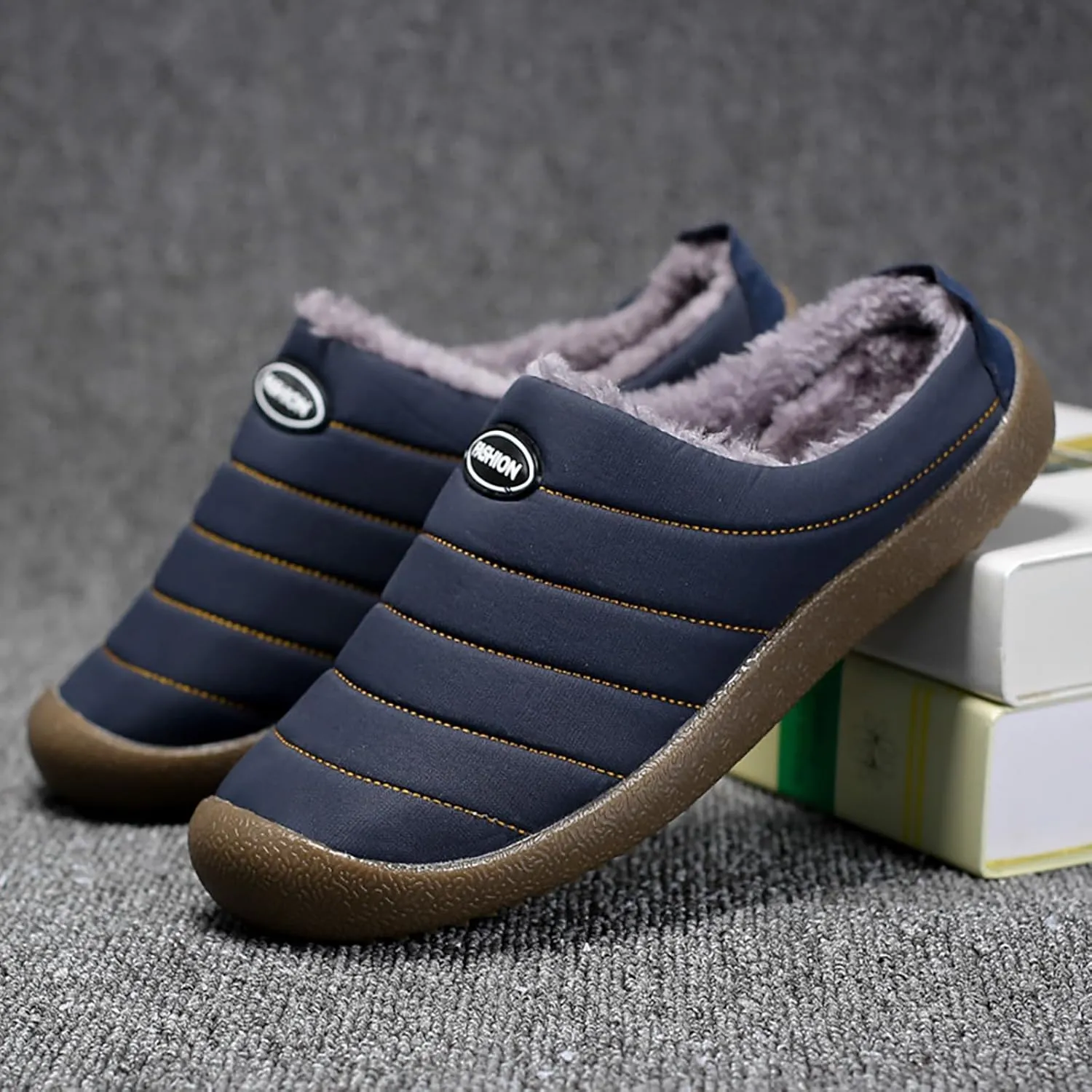 House Slippers for Men Women Lightweight Sort Slip On Slipper Casual Bedroom Slippers for Men Indoor Outdoor