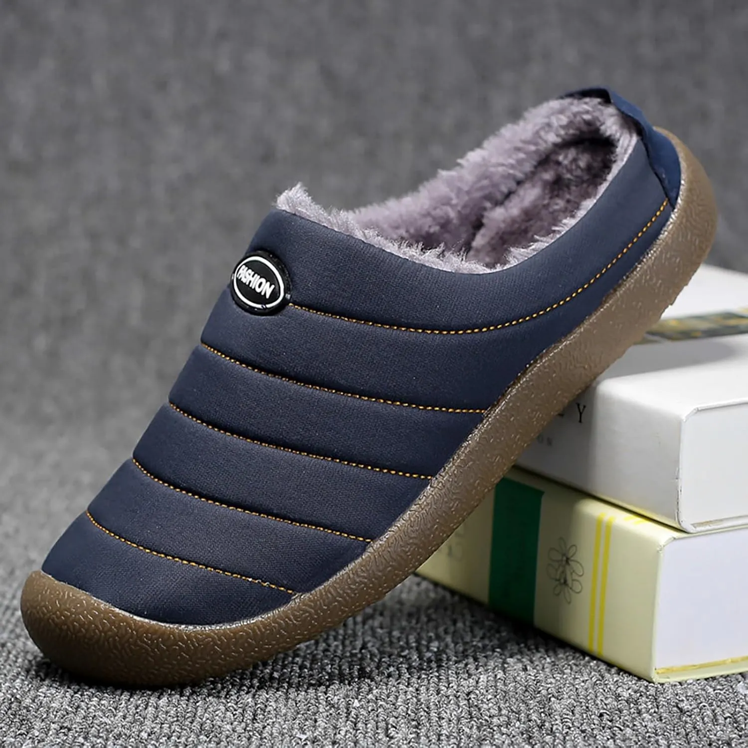 House Slippers for Men Women Lightweight Sort Slip On Slipper Casual Bedroom Slippers for Men Indoor Outdoor