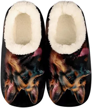 House Slippers for Women Men, Animal Fuzzy Soft Cozy Non Slip Slipper Socks for Indoor Outdoor