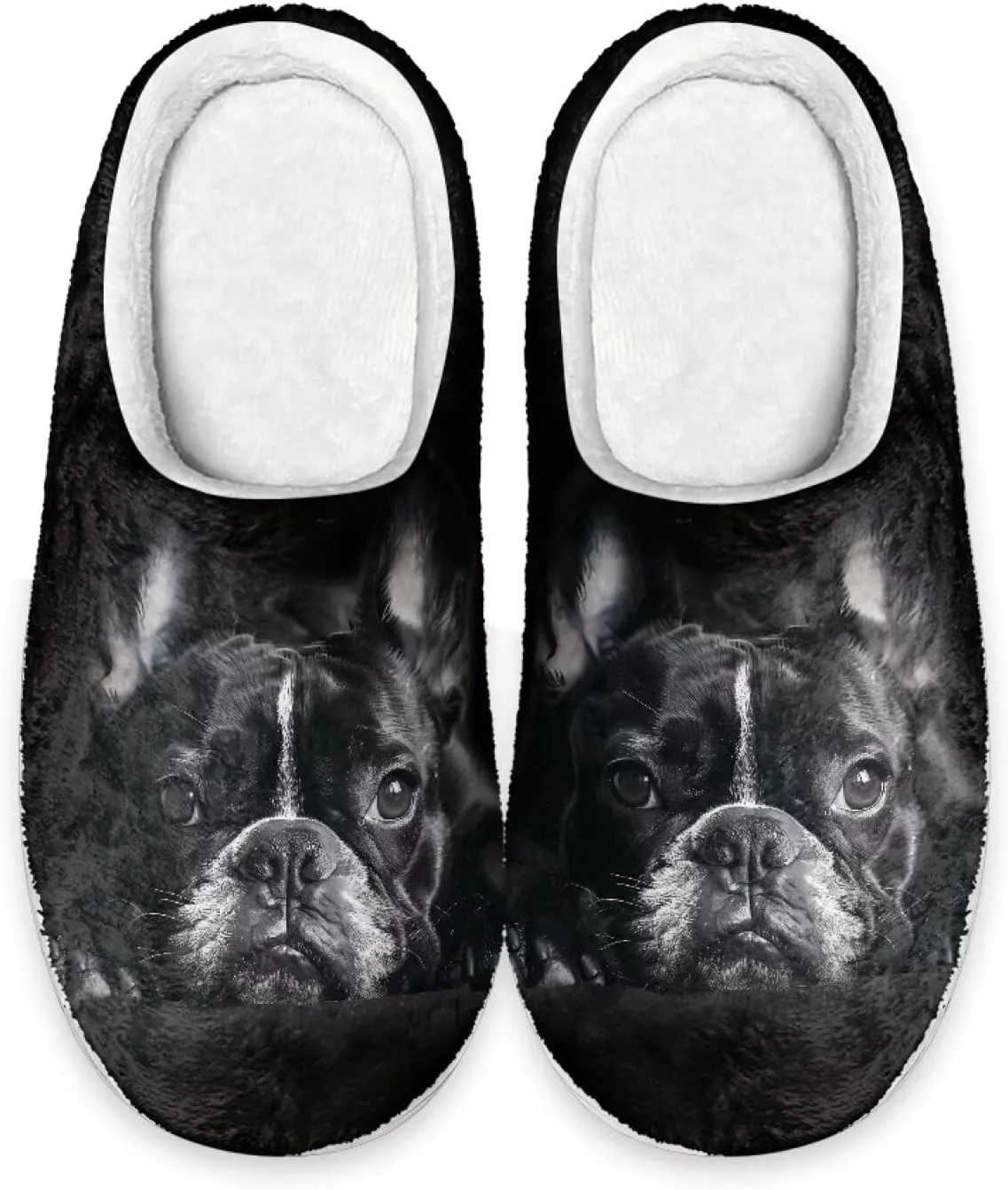 HUGS IDEA Slipper for Women Men Soft Scuff Slippers Anti-Slip Bedroom House Shoes Warm Cozy Plush