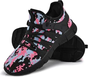 INZCOU Running Shoes Lightweight Tennis Shoes Non Slip Gym Workout Shoes Breathable Mesh Walking Sneakers