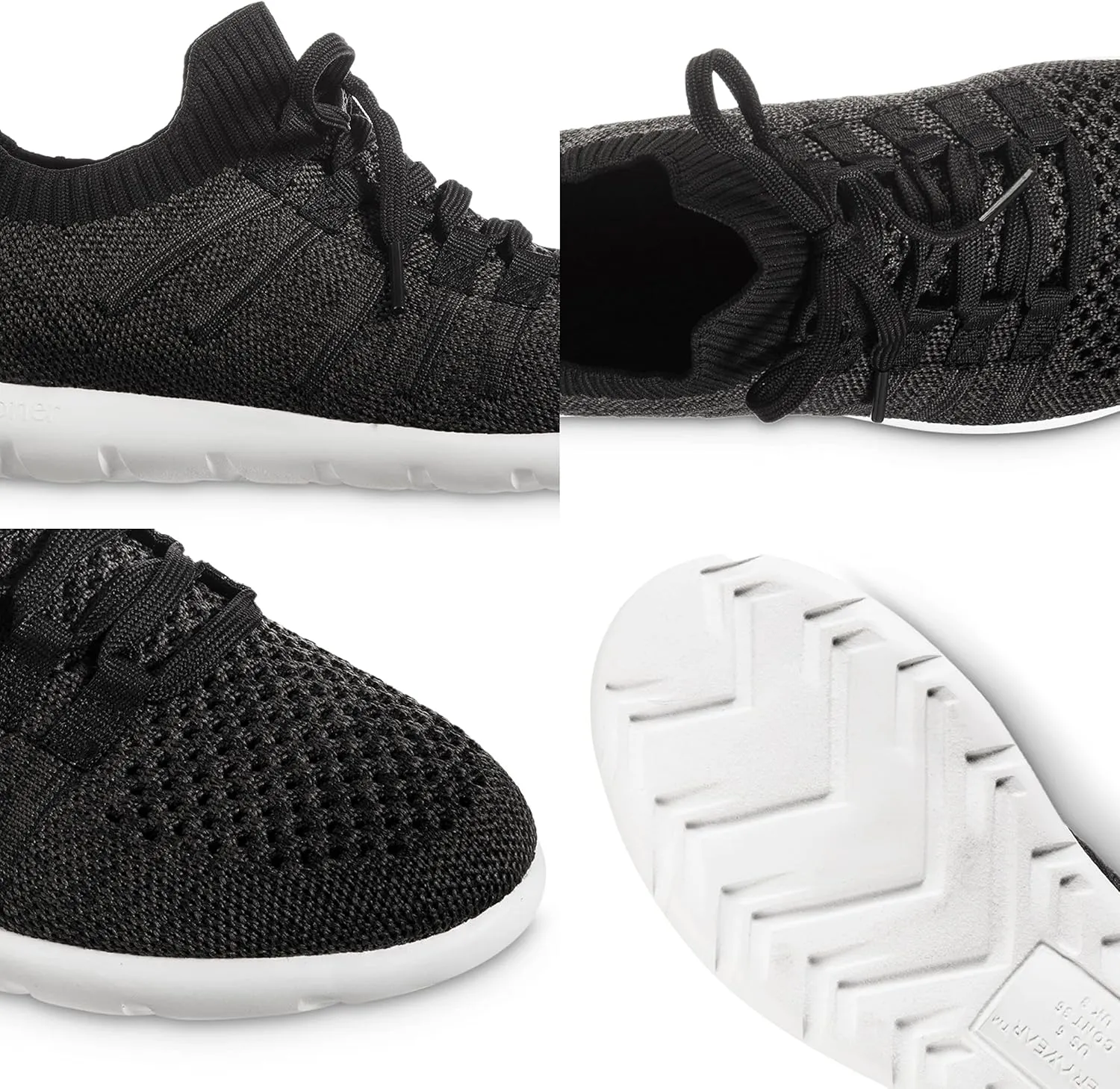 isotoner Zenz Womens Lace Up Slippers, Lightweight Unlined Sport Knit Slip-Ons