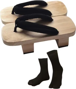 Japanese Wooden Clogs for Casual Use, EU Size 40