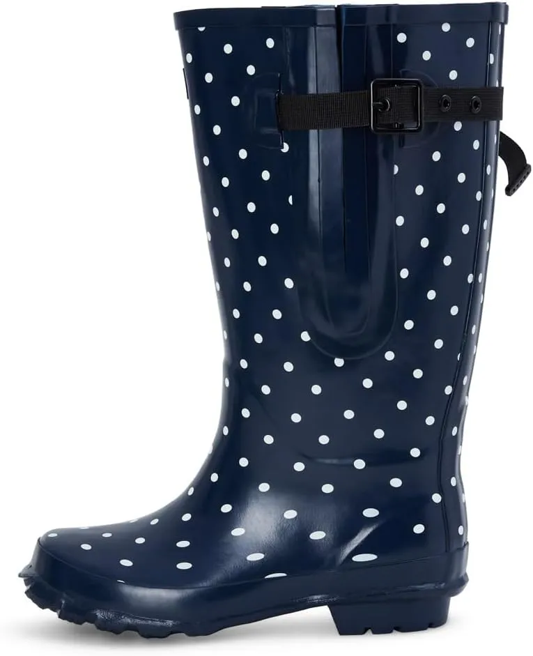 Jileon Extra Wide Calf Rain Boots - Ideal for Wide Feet, Ankles & Calves - Fit 16 to 23” Calves - Durable & Waterproof