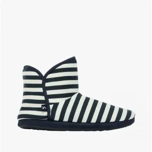 Joules CABIN Womens Textile Slippers Navy Stripe
