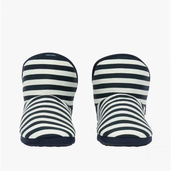 Joules CABIN Womens Textile Slippers Navy Stripe