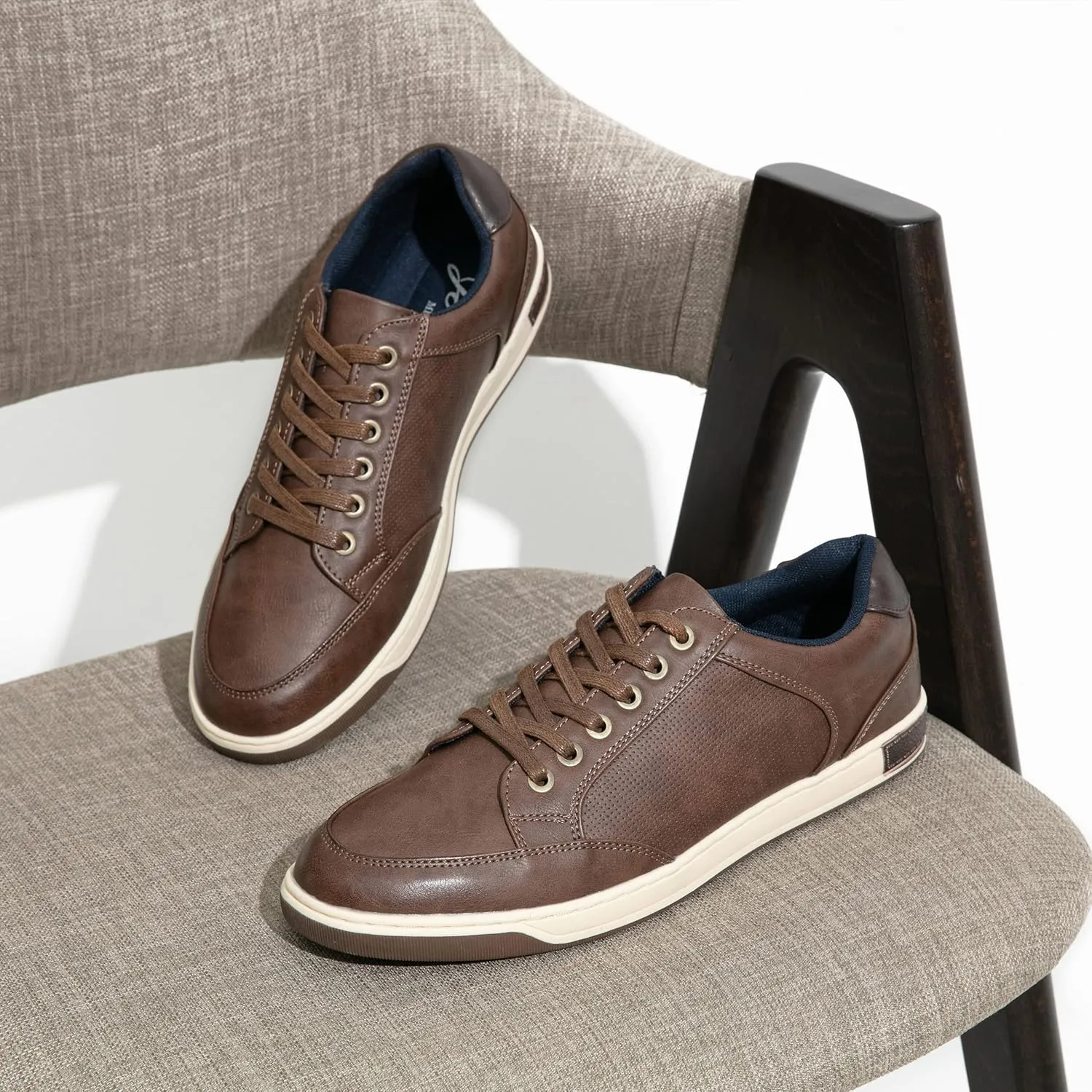 Jousen Men's Fashion Sneakers Retro Simple Casual Shoes for Men