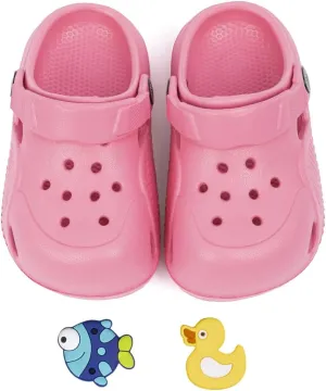 Kannior Toddler Kids Infant Boys Girls Cute Garden Clogs Water Sandals Slip On Shoes Slipper Slides Lightweight Outdoor Summer Children Beach Pool Play Shoes (Baby/Toddler Kids)