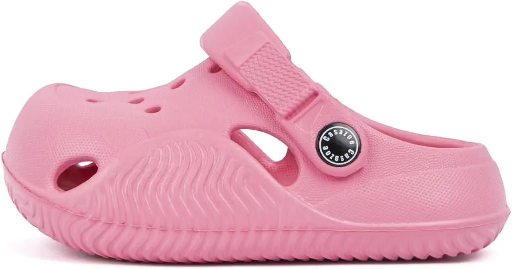 Kannior Toddler Kids Infant Boys Girls Cute Garden Clogs Water Sandals Slip On Shoes Slipper Slides Lightweight Outdoor Summer Children Beach Pool Play Shoes (Baby/Toddler Kids)