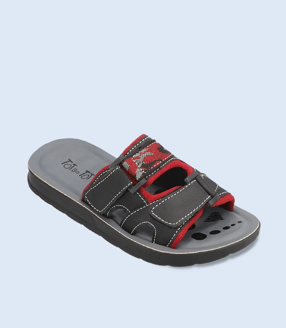 KB0244-BLACK-Boy Slipper