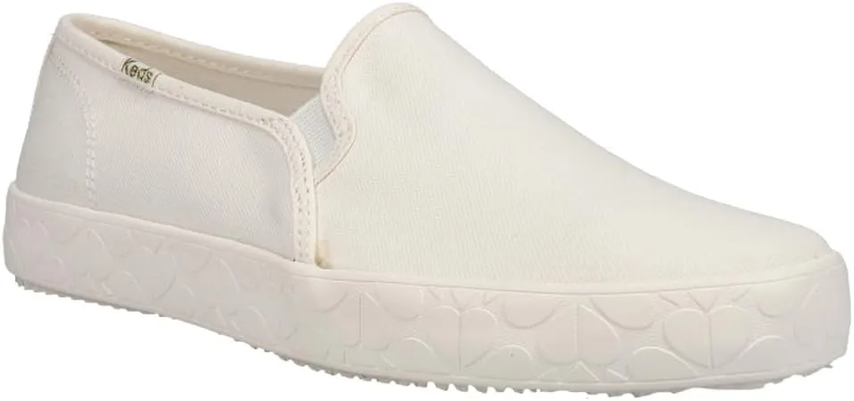 Keds Womens Double Decker X Slip On Sneakers Shoes Casual - White