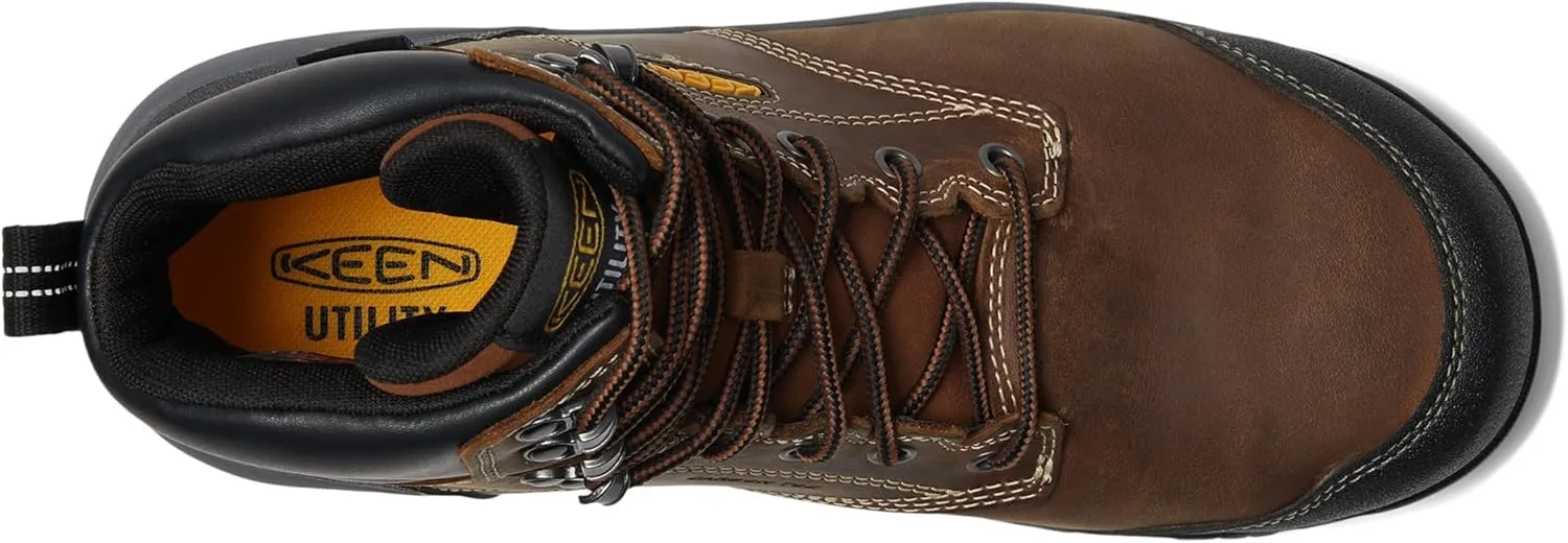 KEEN Utility Men's Evanston 6" Composite Toe Waterproof Insulated Durable Construction Work Boots