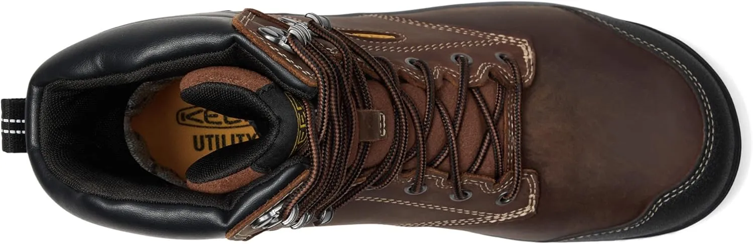 KEEN Utility Men's Evanston 8" Soft Toe Waterproof Insulated Durable Construction Work Boots