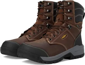 KEEN Utility Men's Evanston 8" Soft Toe Waterproof Insulated Durable Construction Work Boots