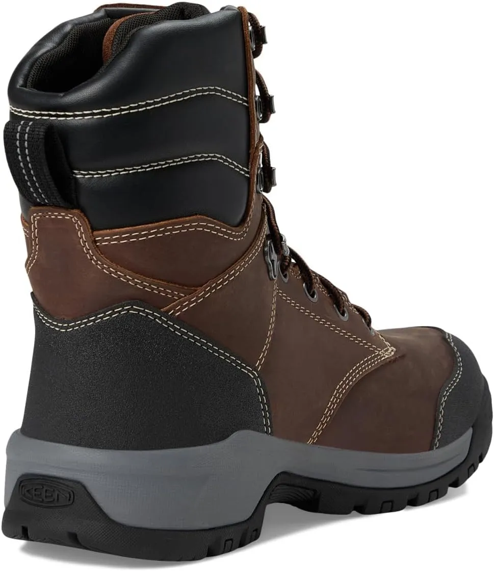 KEEN Utility Men's Evanston 8" Soft Toe Waterproof Insulated Durable Construction Work Boots