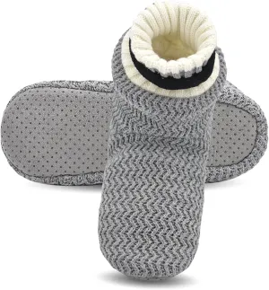 Keyela Slipper Socks Soft Cozy Thick House Indoor Boot Sock Shoes with Anti-Skid Bottom Soles for Men's