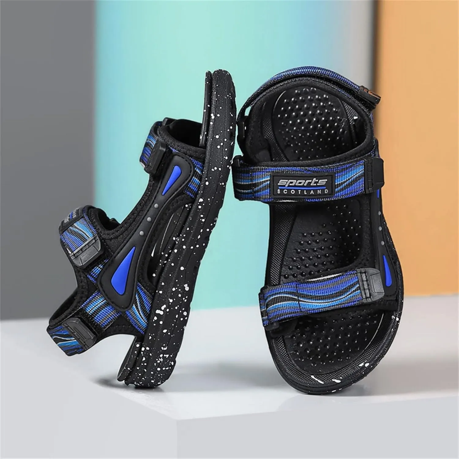 Kids Boys Summer Sports Sandals Hiking Beach Outdoor Open Toe Lightweight Breathable Non Slip Casual Walking Shoes