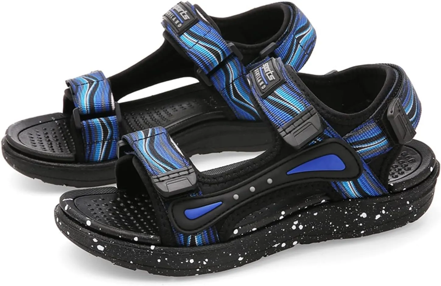 Kids Boys Summer Sports Sandals Hiking Beach Outdoor Open Toe Lightweight Breathable Non Slip Casual Walking Shoes