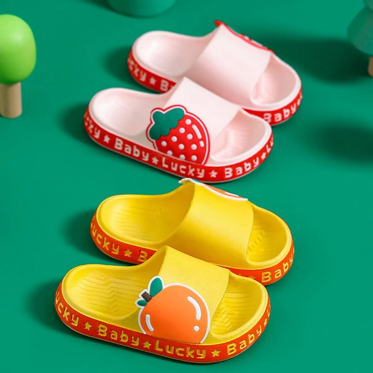 Kids Fruit Slippers Cute Slipper Home Slippers Indoor Slippers For Toddle Kids Boys Girls