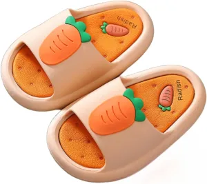Kids Fruit Slippers Strawberry Slipper Carrot Home Slippers Indoor Slippers For Toddle Kids Boys Girls