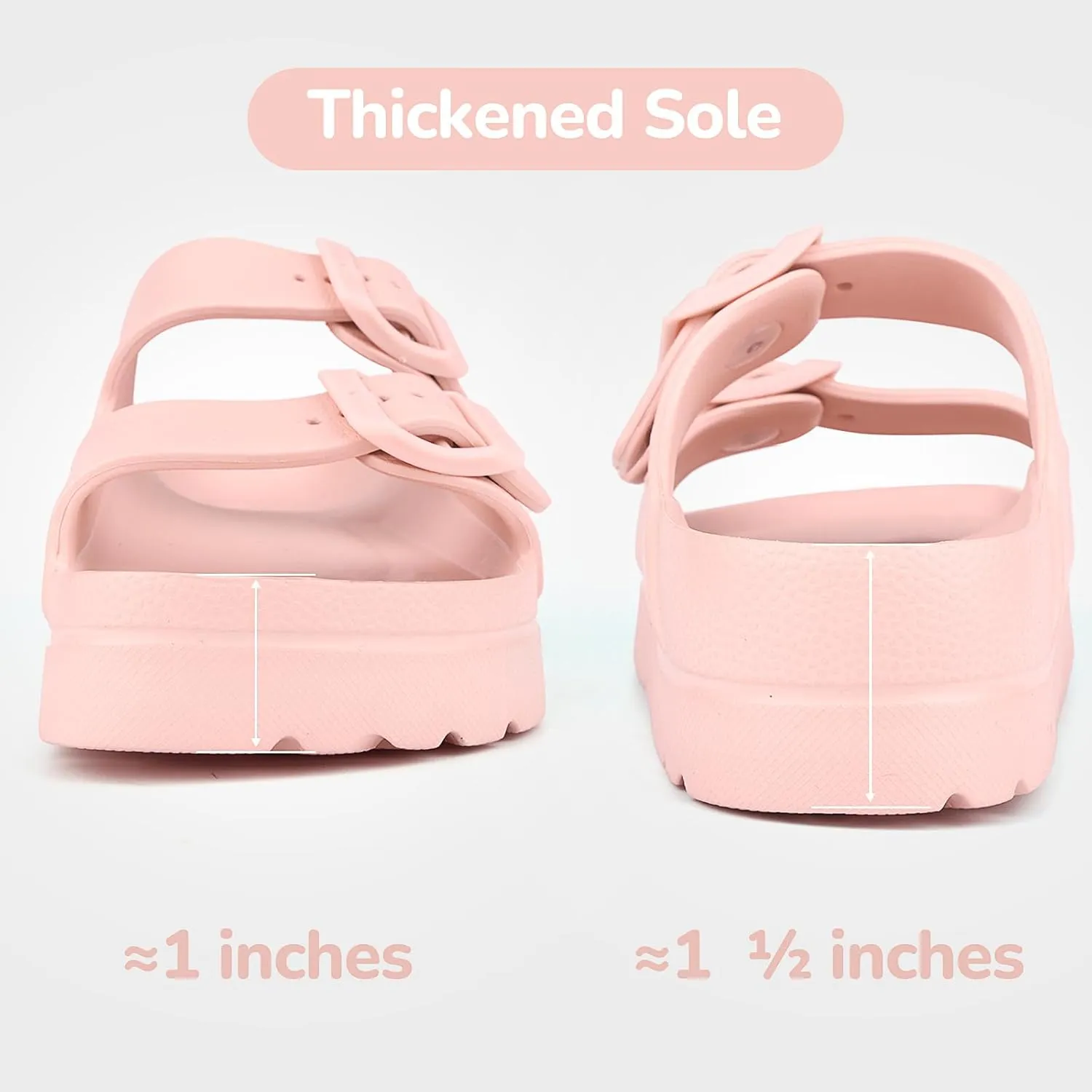 Kids Slides Sandals Adjustable Buckle Boys Girls Slides for Beach
