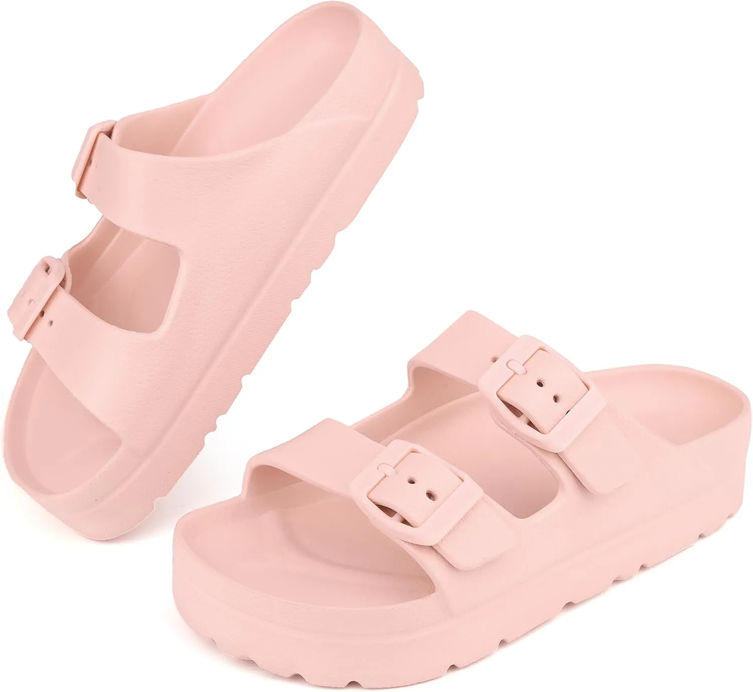 Kids Slides Sandals Adjustable Buckle Boys Girls Slides for Beach