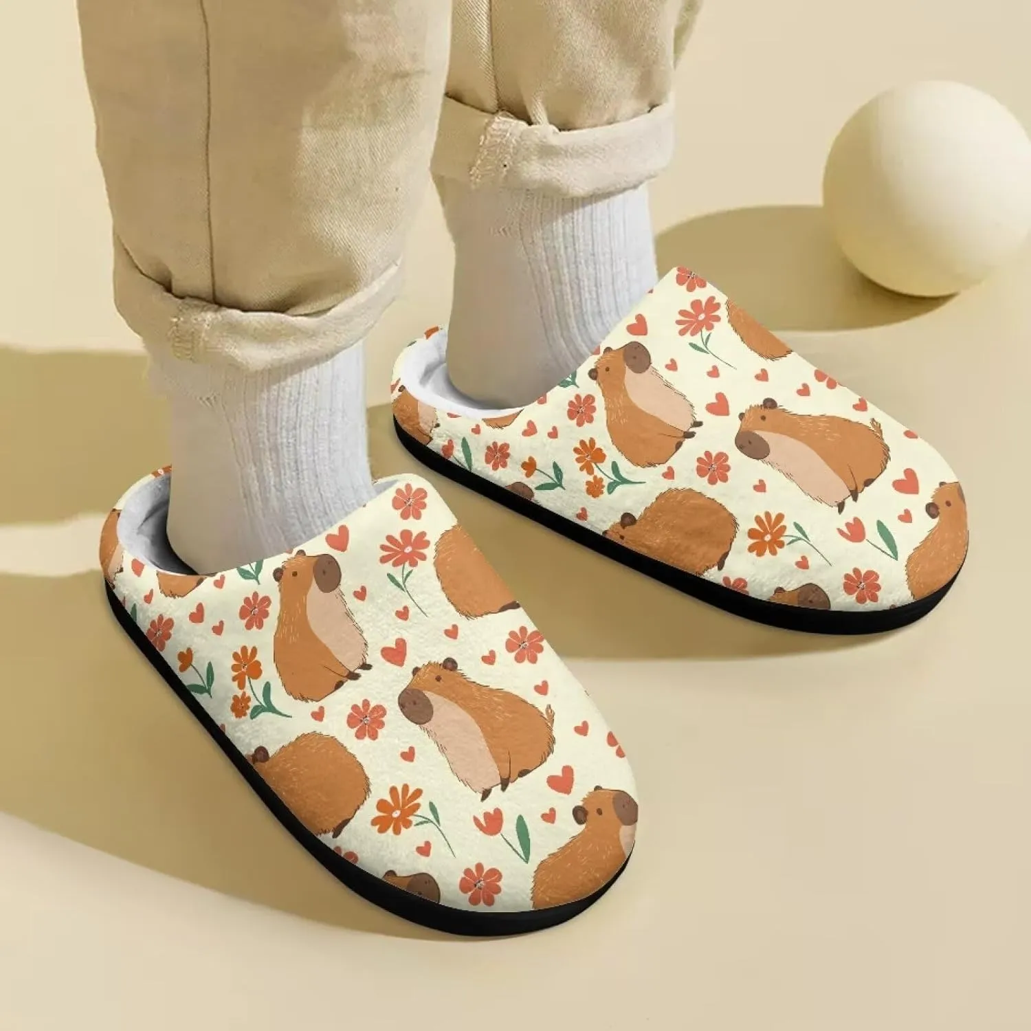 Kids Slip-On Fuzzy House Slipper Outdoor Cozy Non-Slip Slippers Warm Cute Slippers for Toddler Boys GirlsLittle kids US 9-15