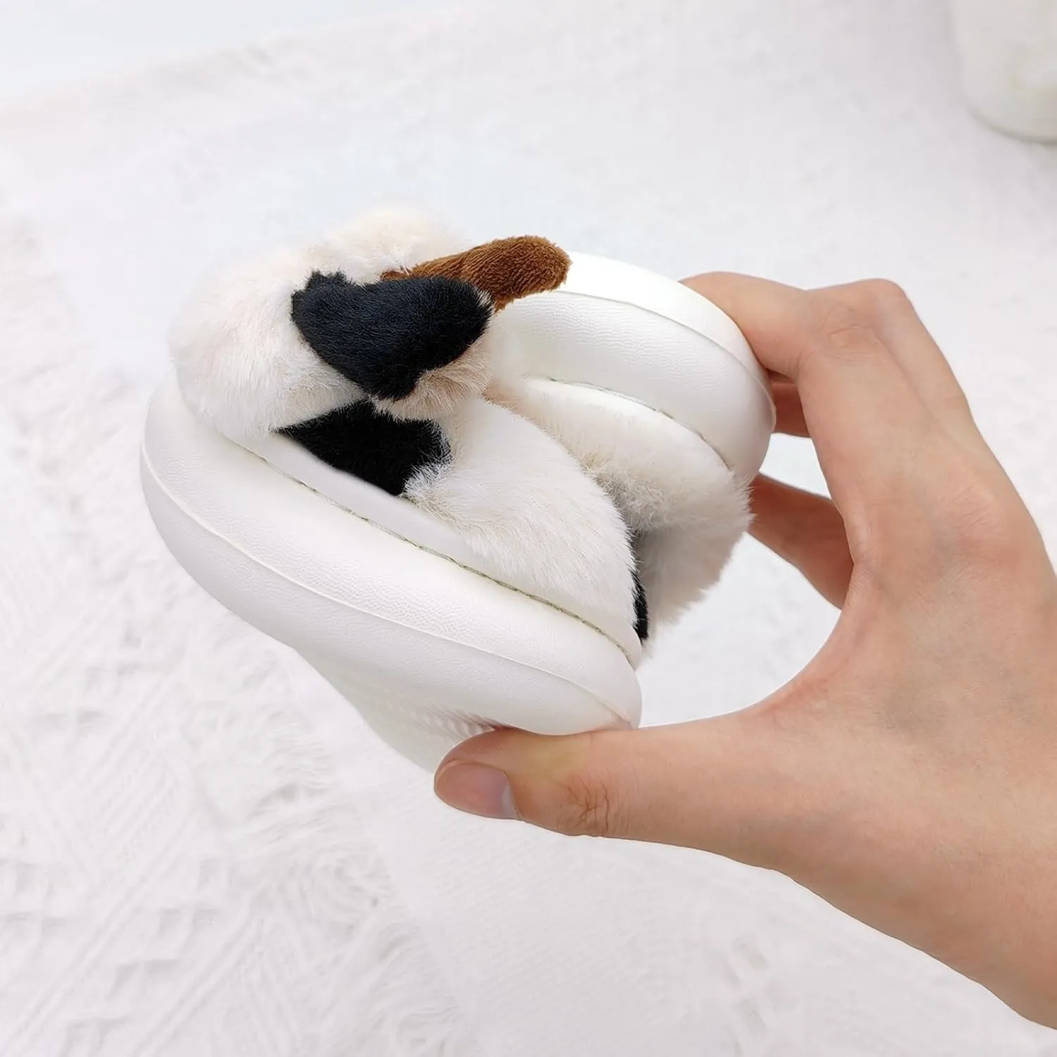 Kids Slippers, Animal Winter Slipper for Toddler with Cow Bunny Dinosaur Bear Frog Panda Sheep Rabbit, Girls Boys Fuzzy Cute Fluffy House Shoes, Plush Cartoon Bedroom Slides, Kawaii Soft Cozy