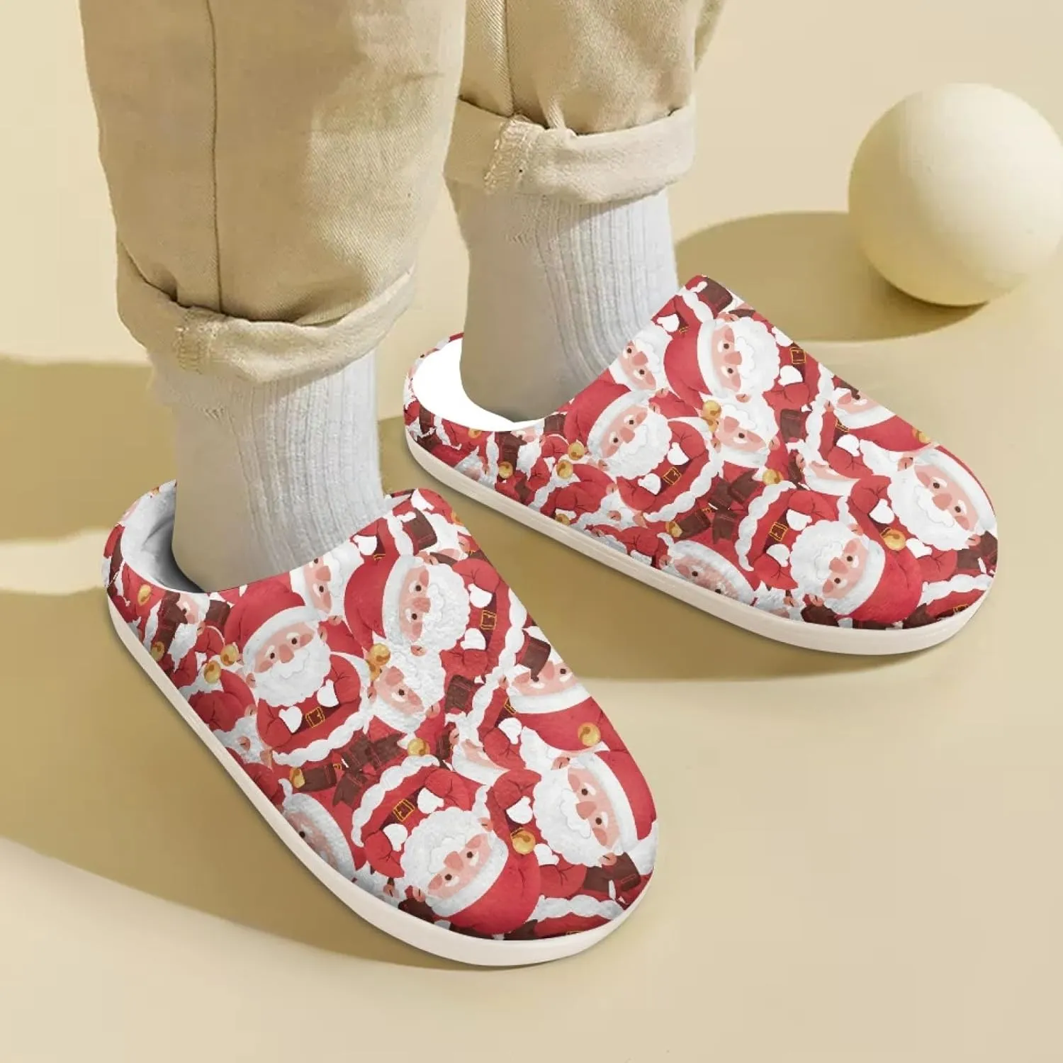 Kids Slippers Boys Girls Plush Non-Slip House Slippers Slip-On Shoes For Little Big Kids