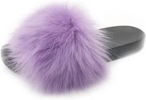 Kids Soft Artificial fur Sandals Slides Comfy Lightweight Furry Cute House Slippers for Girls