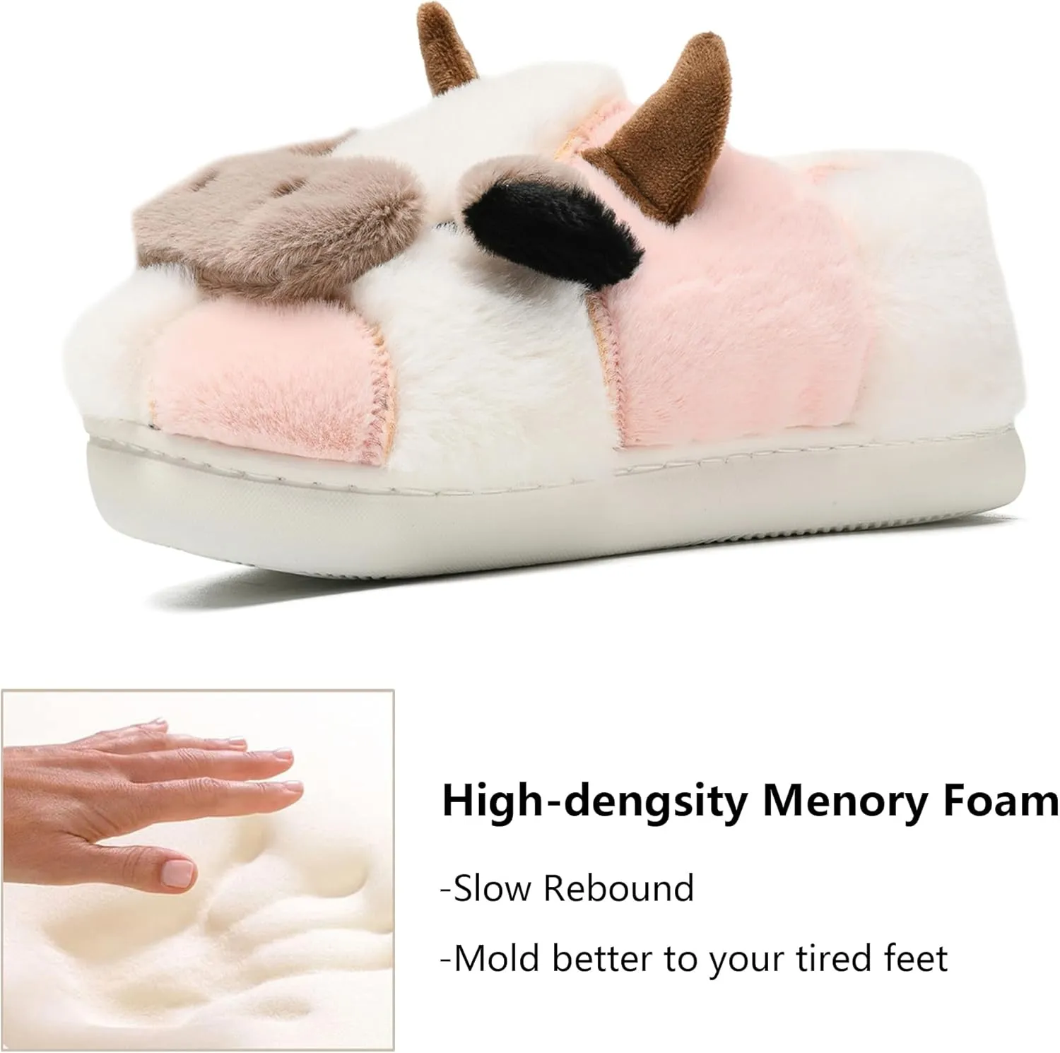 Kids Toddler Slippers - Fuzzy, Lightweight EVA Sole Outdoor Shoes