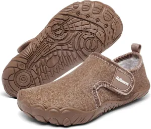 Kids Winter Slippers Cozy Soft Warm Non Slip Fleece House Lightweight Indoor Slippers for Girls Boys