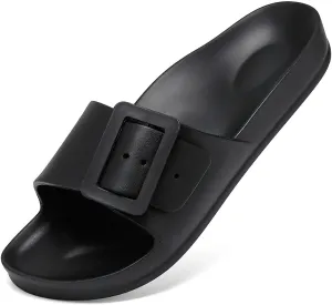 L LOUBIT Cloud Slides for Women with Arch Support Pillow Soft Recovery Sandals Lightweight Summer Beach Slippers Non-Slip Shower Shoes
