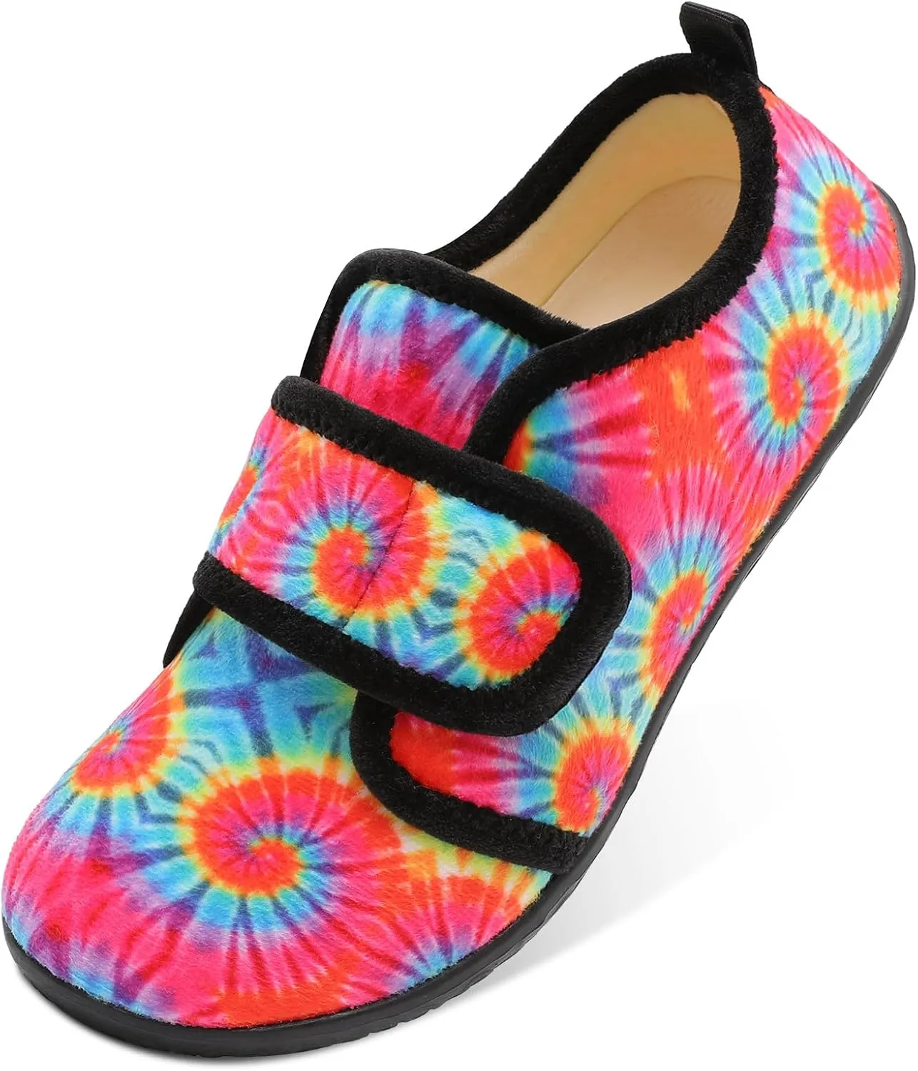 L-RUN Barefoot Womens & Men Soft House Slippers - Lightweight Indoor & Outdoor Slippers - Adjustable Home Shoes