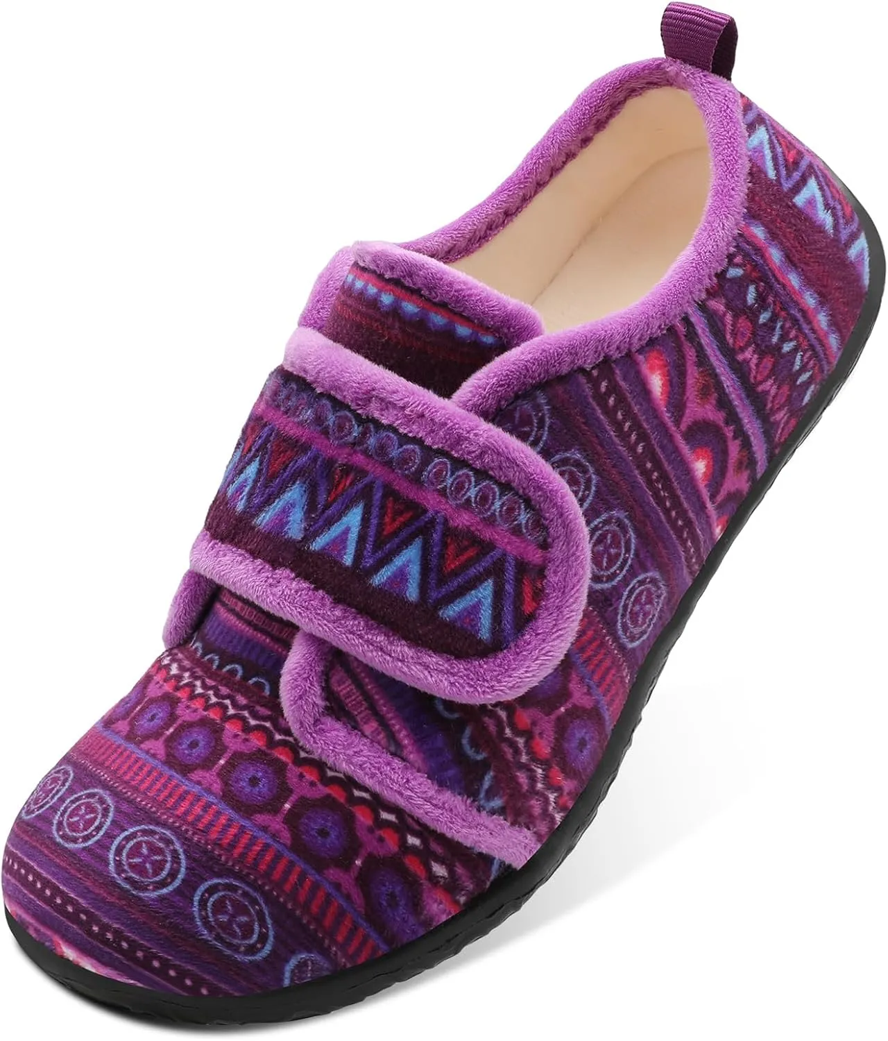 L-RUN Barefoot Womens & Men Soft House Slippers - Lightweight Indoor & Outdoor Slippers - Adjustable Home Shoes