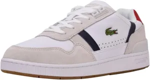 Lacoste Men's T Clip Multicolor Leather & Suede Sneaker