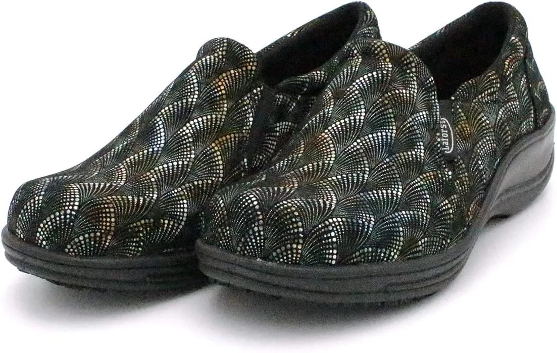 Laforst Joana Leather Nonslip Waitress Server Slip On Fashion Clog