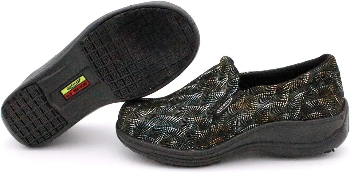 Laforst Joana Leather Nonslip Waitress Server Slip On Fashion Clog