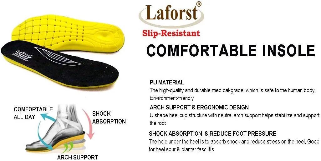 Laforst Joana Leather Nonslip Waitress Server Slip On Fashion Clog